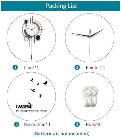 Large Wall Clocks for Living Room Decor Modern Silent Wall Clock - Image 7