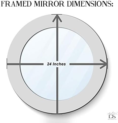 24" Round Rainbow Mosaic Wall Mirror, Bohemian Decorative Accent Mirror - Image 7