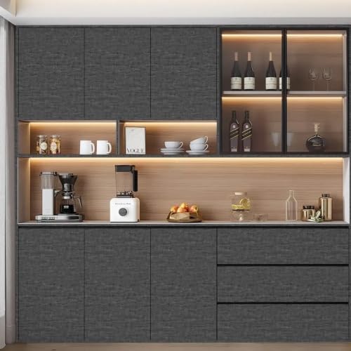 Dark Gray Modern Concrete Wallpaper Peel and Stick Contact Paper 15.7"x118" - Image 7