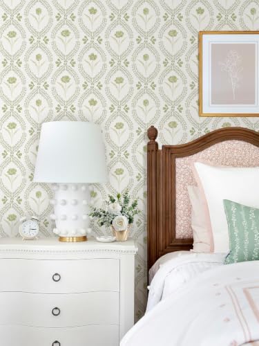 Orainege Peel and Stick Wallpaper Floral Vintage Stick on Wall Paper - Image 6