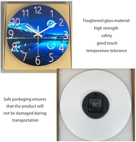 Large Glass 20 Inch Wall Clocks Battery Operated - Image 6
