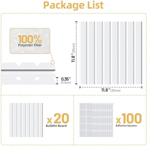 Large Cork Board for Walls 20 Pack Bulletin Board - Image 7
