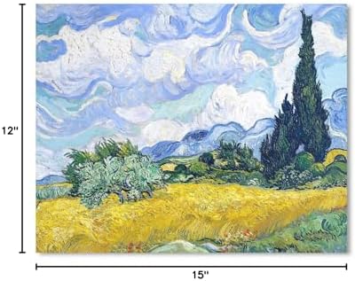 1 KINGO Van Gogh Canvas Wall Art: Wheat Field - Image 7