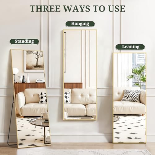 Mirror Full Length 58"x19", Rectangle Full Body Floor Mirrors - Image 6