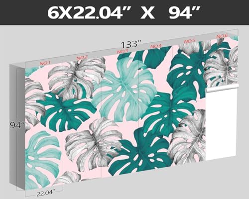 XMPMBM-Tropical Leaf Botanical backsplash Large Decorative Wallpaper Banana - Image 4
