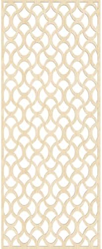 Resort Decorative Pierced Fretwork Wood Wall Panels, 25 3/8"W x 64 3/8"H x 3/8"T - Image 4