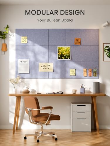 Bumusty 48"x 36" Large Felt Bulletin Board Tiles - Image 7