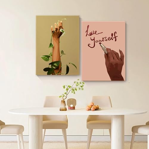 Framed Positive Affirmation Black Woman Wall Art Inspirational African American - Image 7