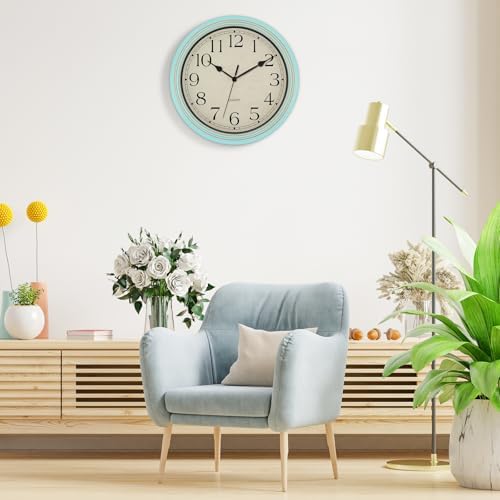 Foxtop Retro Wall Clock Silent Battery Operated Clock - Image 6