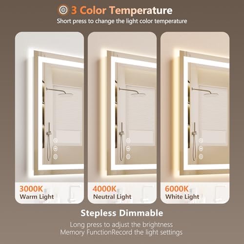 24"x 30" LED Bathroom Mirror - Image 6