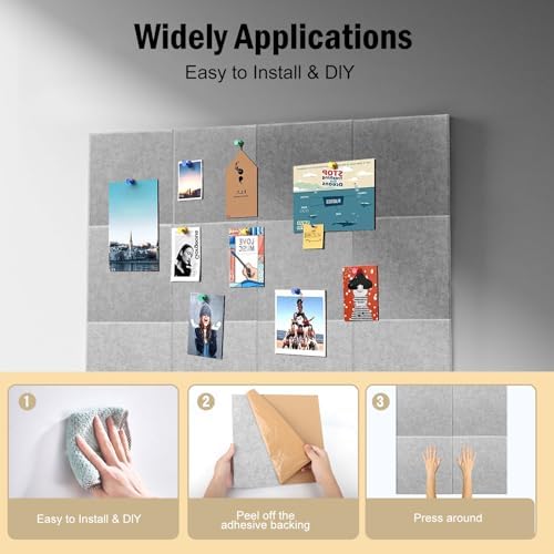 12Pack Acoustic wall Panels Panels 0.4" x 12" x 12" Soundproof Wall Panels - Image 5