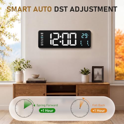 16" Large Digital Wall Clock - Image 6