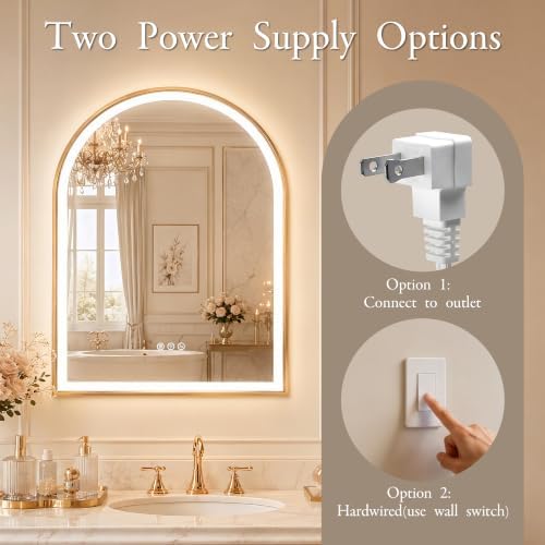 Saliwa Arched Bathroom Mirror - Image 7