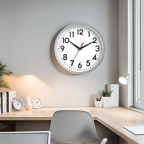 DAXSMY 14 Inch Wall Clock, Battery Operated Silent Non Ticking - Image 6