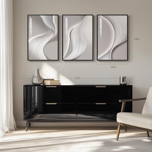 Framed Modern Abstract Wall Art - Image 7
