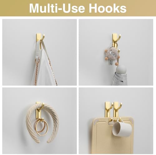 Adhesive Wall Hooks for Towel/Coat, 13Lb Strong Stick-On Hooks - Image 7
