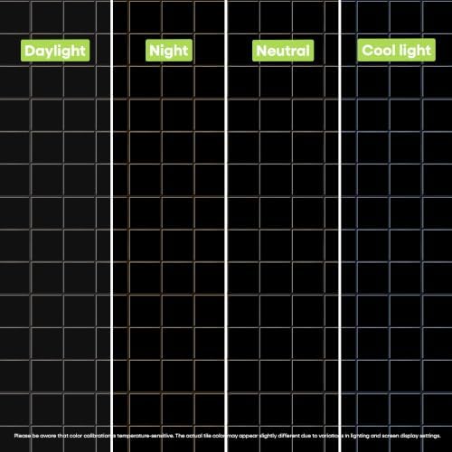 Select 5 Pack Peel and Stick Backsplash Square Tiles, 12x12 in - Image 6