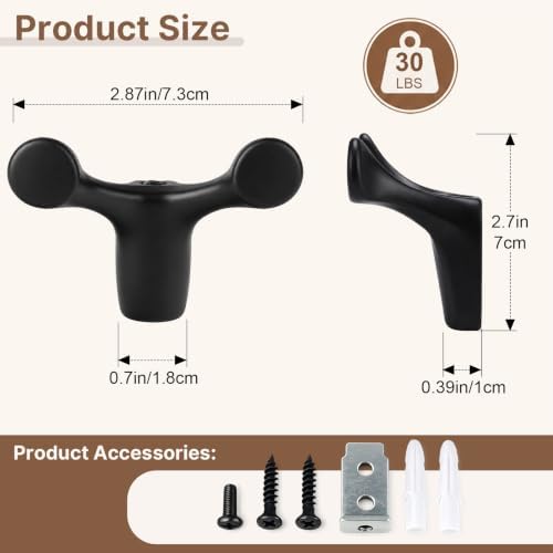 POZEAN Coat Rack Wall Mount - Image 7