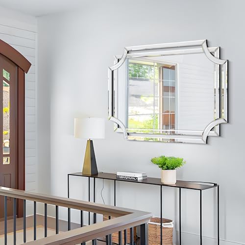Chende 36"x47" Large Mirror for Wall, Elegant Rectangular Decorative Mirror - Image 6