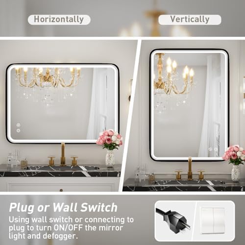 20x28 Inch LED Lighted Bathroom Mirror - Image 6