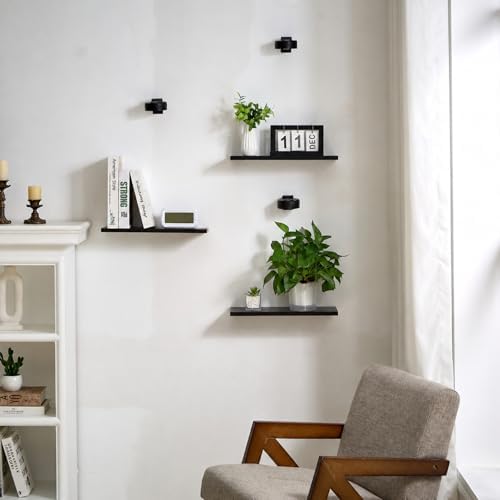 Floating Shelves with Lights for Wall Decor, Wall Plant Shelf - Image 6