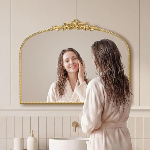 Gold Vintage Vanity Mirror 32x24 Inch - Image 6
