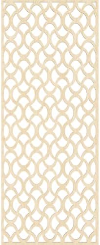 27 3/8"W x 69 3/8"H x 3/8"T Resort Decorative Fretwork Wood Wall Panels - Image 4