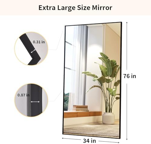 Easly 34"x76" Full Length Mirror - Image 6