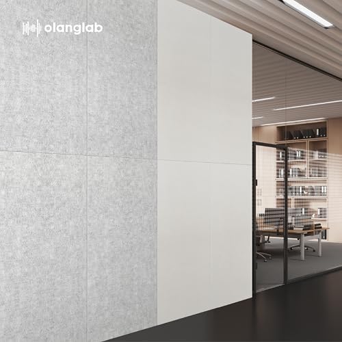 Olanglab Acoustic Wall Panels, 10 Pack, Plain White - Image 7