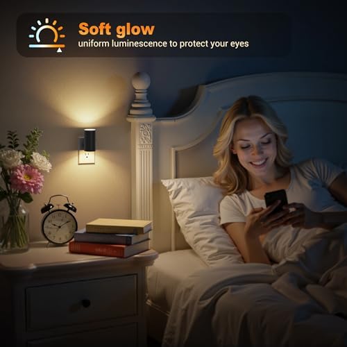 JandCase LED Night Light, Night Lights Plug into Wall, Dusk to Dawn, 5 Color - Image 7
