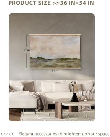 VIYYIEA Extra Large Canvas Wall Art, 36x54 Inch Minimalist Landscape Painting - Image 7