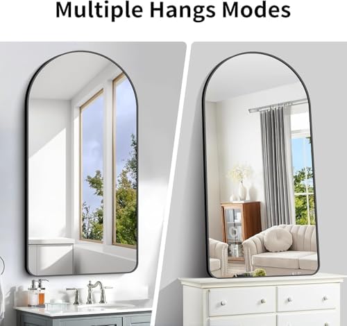 Arched Bathroom Mirror, Wall Mounted Mirror, Living Room, Hanging or Leaning - Image 6