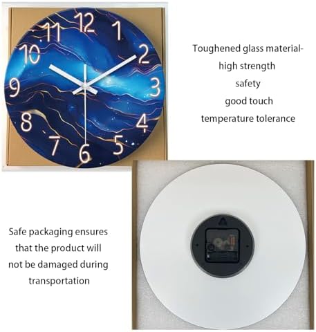 Glass Wall Clocks Battery Operated 14 Inch - Image 6