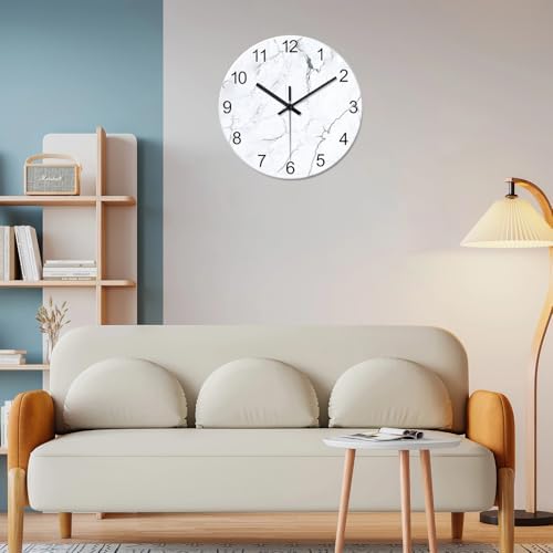 Marble Glass Wall Clocks Battery Operated 20 Inch - Image 6