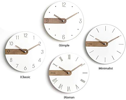 Stephanie Imports Modern Minimalist Exposed Wood Silent Wall Clock - Image 6