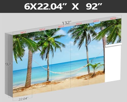 XMPMBM-Beach Palms Landscaping Fabric Wallpaper Tree Leaf Living Room Bedroom - Image 4