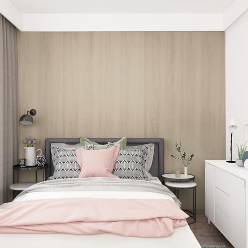 Wide 48"x354" Light Wood Contact Paper Beige Cherry Wood Textured Wallpaper - Image 7