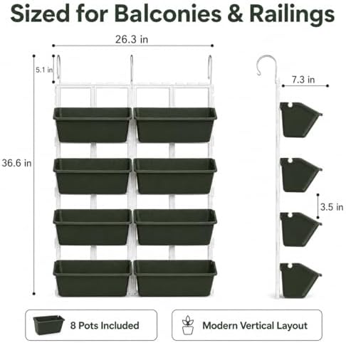 Vertical Garden Wall Planter, 4-Tier Stackable Wall Planter - Image 6