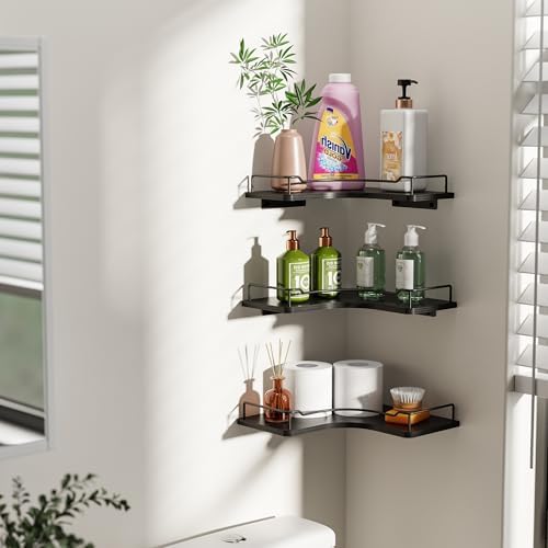 L-Shaped Corner Floating Shelves Wall Mounted Set of 3 - Image 7