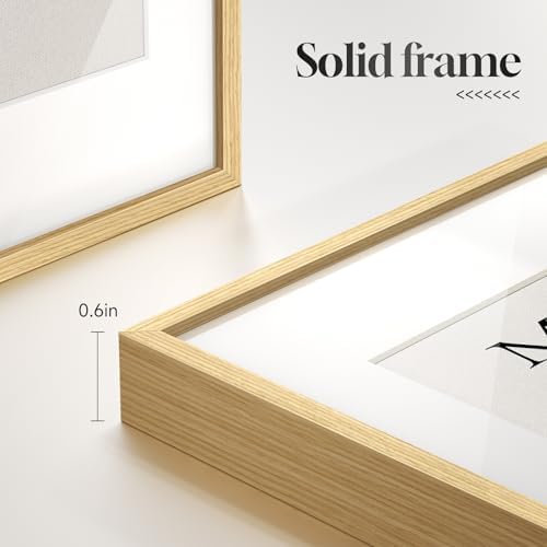 Framed Neutral Abstract Wall Art Set, 6 Piece Beige Matisse Canvas Prints - Image 7