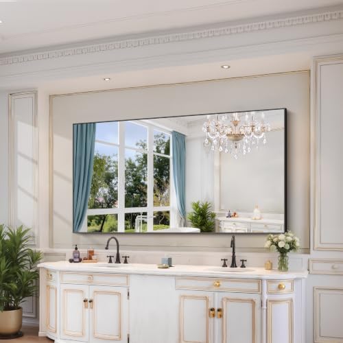 YIROMAN Bathroom Mirror 72"x40", Rectangular Vanity Mirror - Image 6