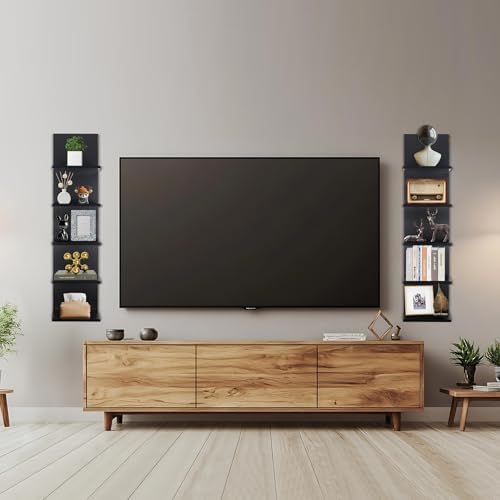 Homaterial 5 Tier Wall Shelf, Wall Mounted Shelves Unit - Image 6