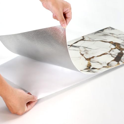 Haimin 3D Wall Panels Peel and Stick Marble Tile Look 10 Pack Waterproof - Image 7