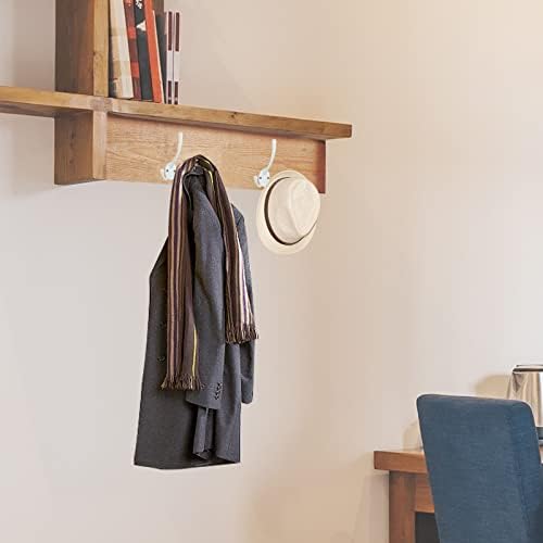 IBosins 6 Pack White Big Heavy Duty Three Prongs Coat Hooks - Image 7