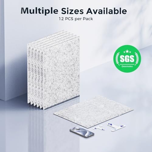 12 Pack Self-Adhesive Acoustic Panels, 2nd Generation Sound Absorbing Panel - Image 7