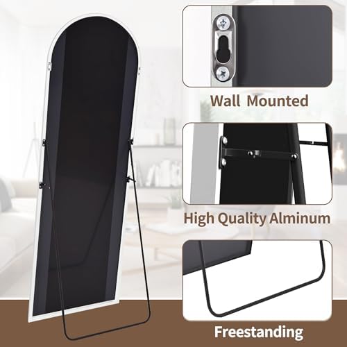 OGCAU 64"x21" Arched Full Length Mirror, Floor Full Body Mirror - Image 6