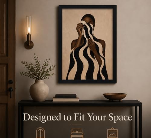 Framed Black Woman Portrait Wall Art, African American Canvas Print - Image 7