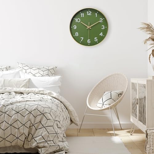 MEIRED Wall Clock 12 Inch Silent Non Ticking Battery Operated Round Wall Clock - Image 6
