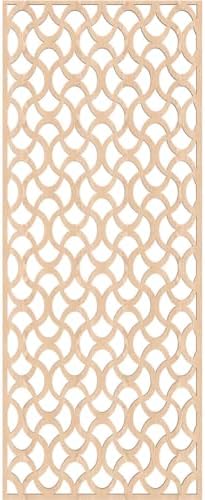 21 3/8"W x 54 3/8"H x 3/8"T Resort Decorative Fretwork Wood Wall Panels - Image 4