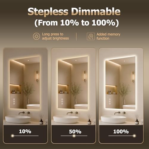 22"X30" LED Bathroom Mirror - Image 6